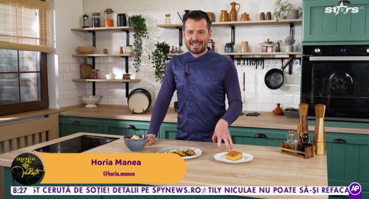 Rețeta lui Horia Manea de chifteluţe cu pui şi feta cu salată de bulgur