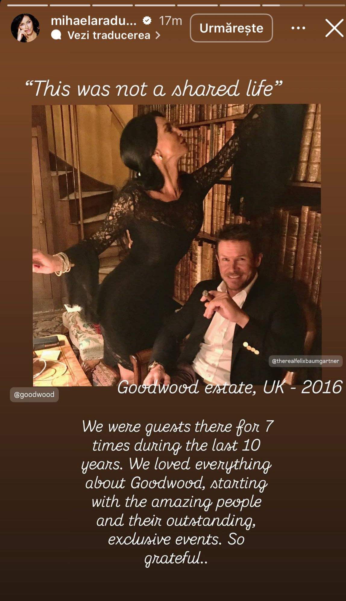 Mihaela Rădulescu se topește de dorul lui Felix Baumgartner. Fotografii emoționante cu cei doi