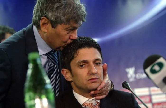 Mircea Lucescu și Răzvan Lucescu, la conferință