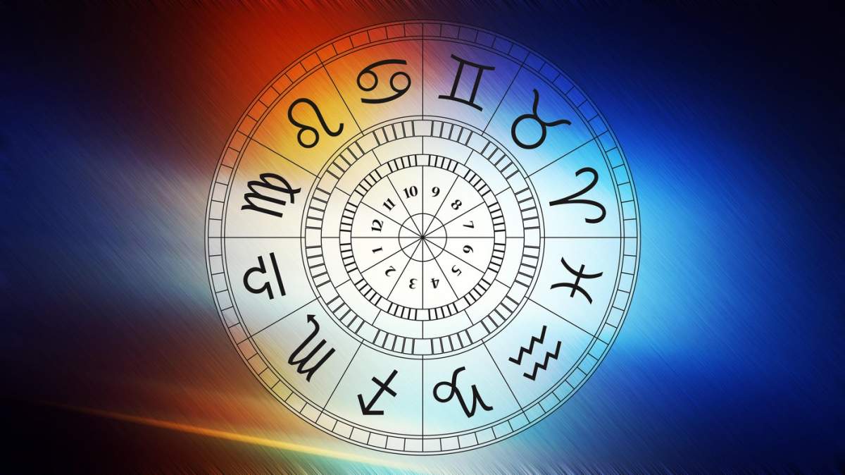 Semne astrologice zodiacale pentru horoscop, ilustrație liniară simplă