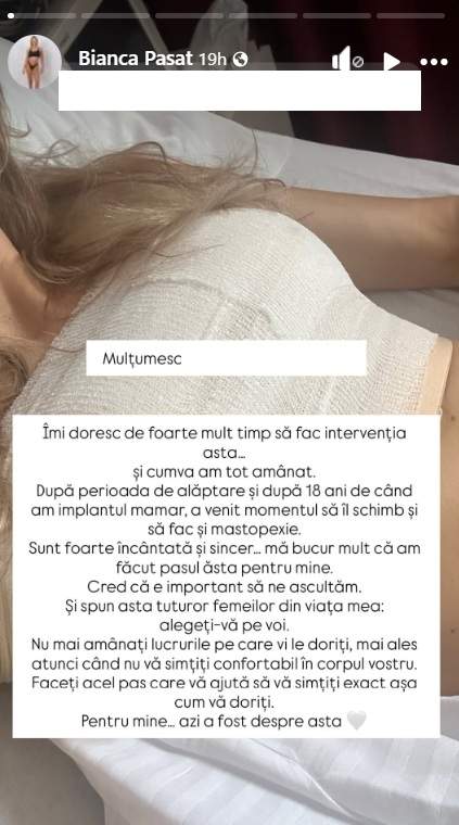 Soția lui Cornel Păsat, pe mâinile esteticianului. Ce operație și-a făcut Bianca și cum se simte