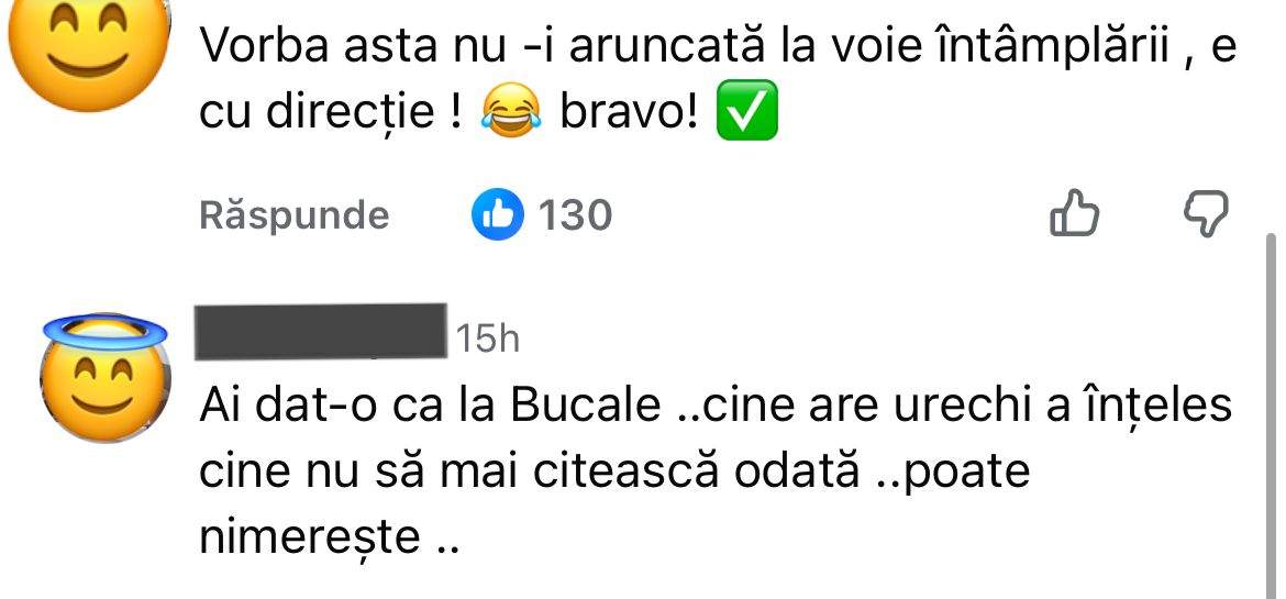 Comentariile oamenilor