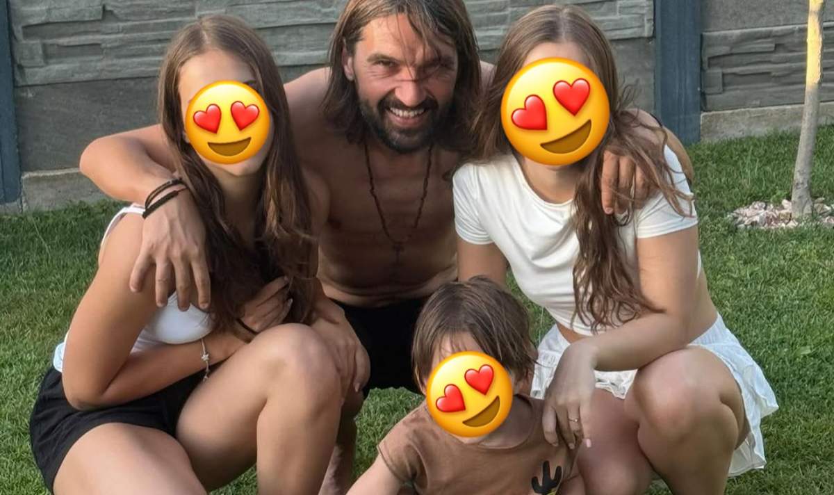 Dan Alexa, alături de copiii lui