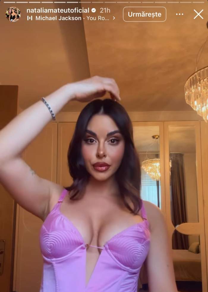 Natalia Mateuț, cu decolteul la vedere