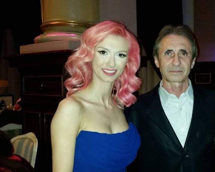 Andreea Bălan și tatăl ei