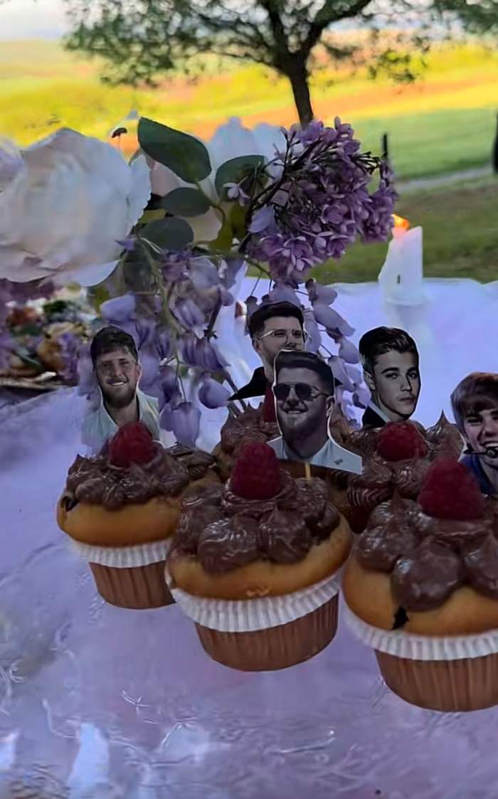 Alexandra Cotruș a primit brioșe cu pozele lui Justin Bieber pe ele