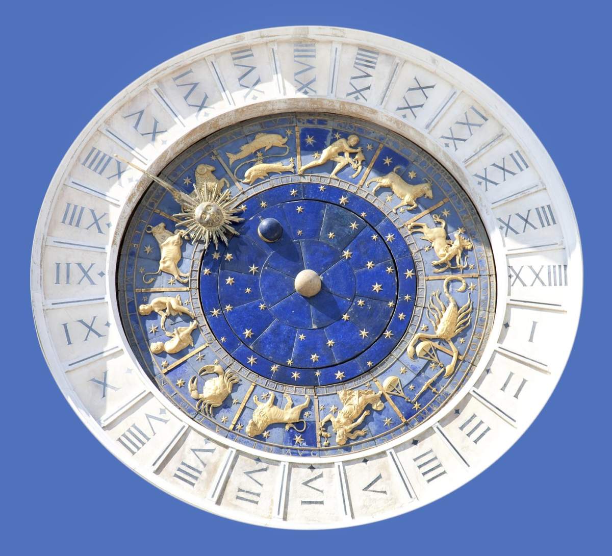 Ceas astronomic din Veneția, izolat