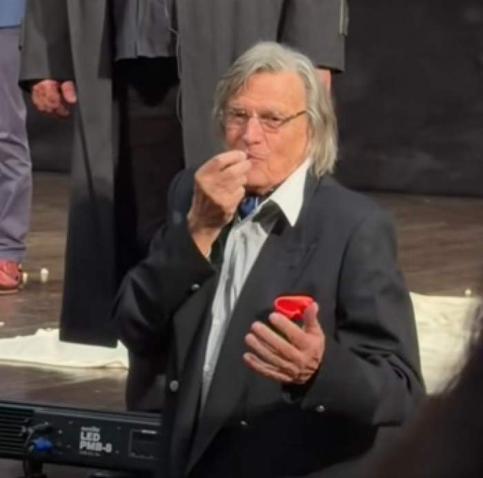 Imagini rare cu Florin Piersic! Cum arată actorul în vârstă de 90 de ani și ce promisiune a făcut