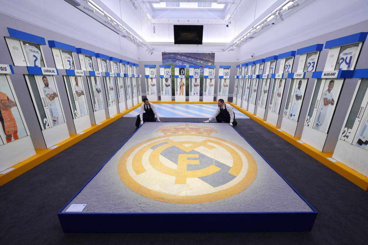 Vestiarul celor de la Real Madrid