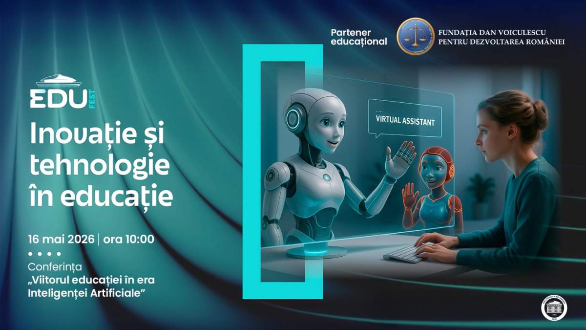 Școala în era AI: Fundația Dan Voiculescu pentru Dezvoltarea României, partener educațional al EduFEST 2026