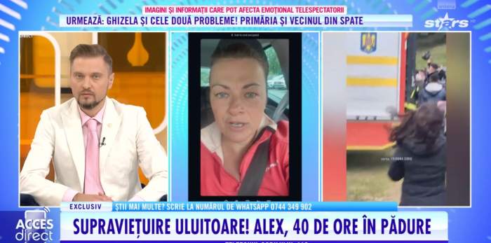una dintre persoanele care l-au căutat pe micuțul Alexandru, la Acces Direct