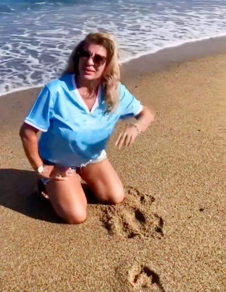 Lidia Balint, la mare