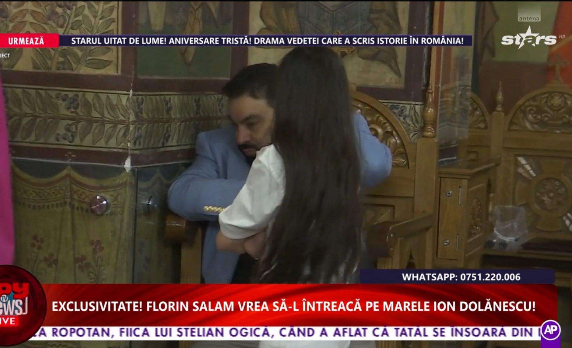 Florin Salam, în biserică