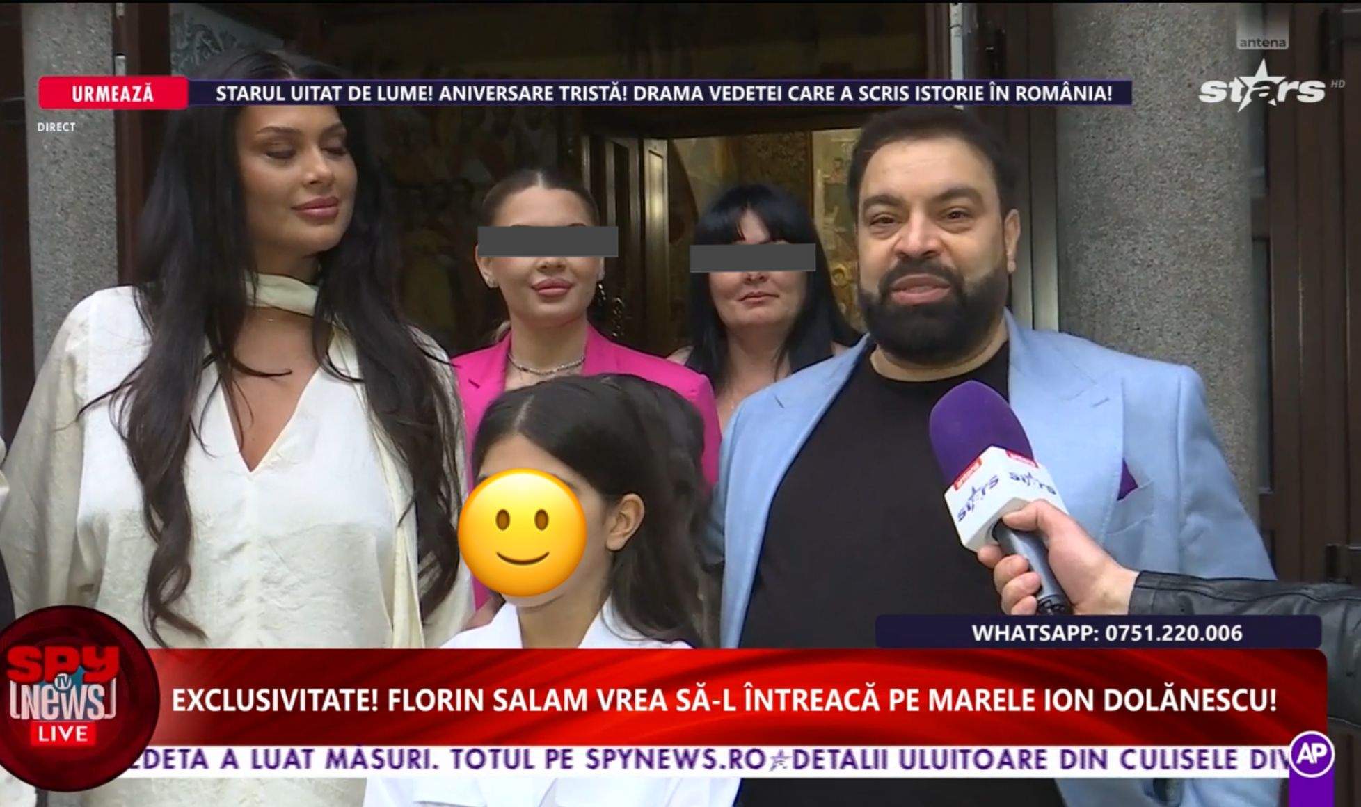 Imagini emoționante de la botezul la care Florin Salam și Roxana Dobre au fost nași. Declarația profundă a manelistului