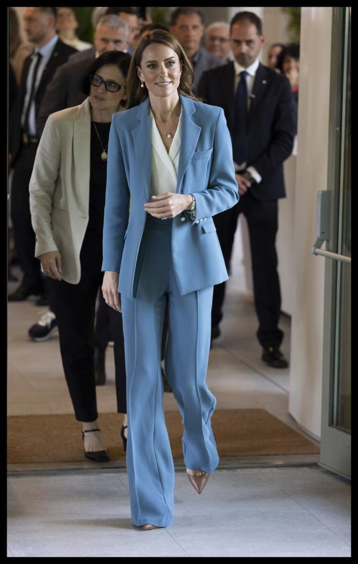 Cât costă ținuta pe care a purtat-o Kate Middleton la vizita din nordul Italiei. Prințesa de Walles a bifat o nouă apariție amețitoare