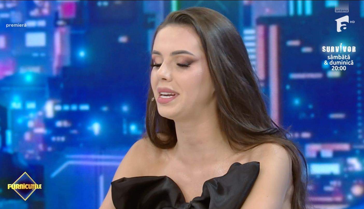 Georgiana Lobonț la o emisiune TV
