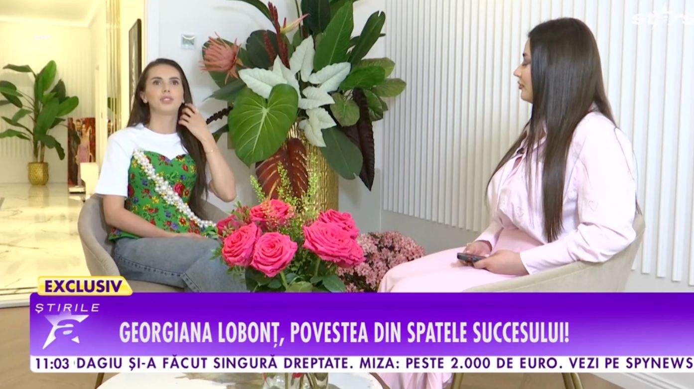 Georgiana Lobonț oferă un interviu