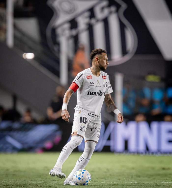 Neymar, pe teren