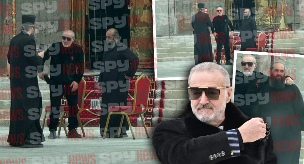 Imagini de senzație cu Gigi Becali la biserica pe care o construiește în Pipera! Flancat de preoți și călugări / PAPARAZZI