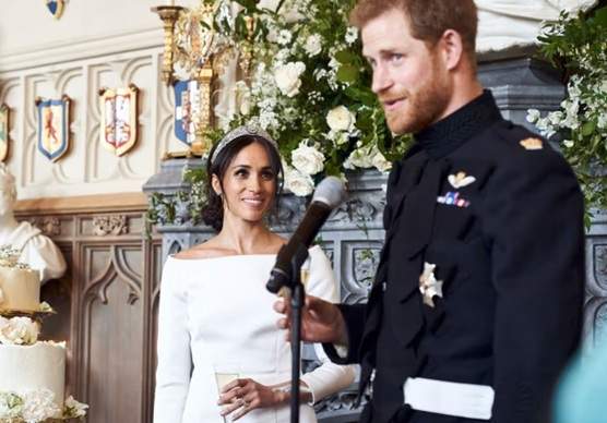 Imagini nemaivăzute de la nunta prințului Harry cu Meghan Markle. Ducii de Sussex sărbătoresc 8 ani de căsnicie