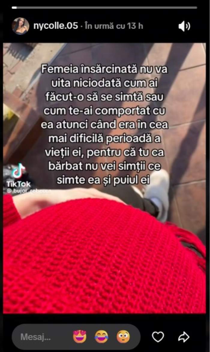 Fosta iubită însărcinată a lui Leo de la Strehaia ar trece prin momente grele, după despărțire. Mesajul trist al lui Nicolle