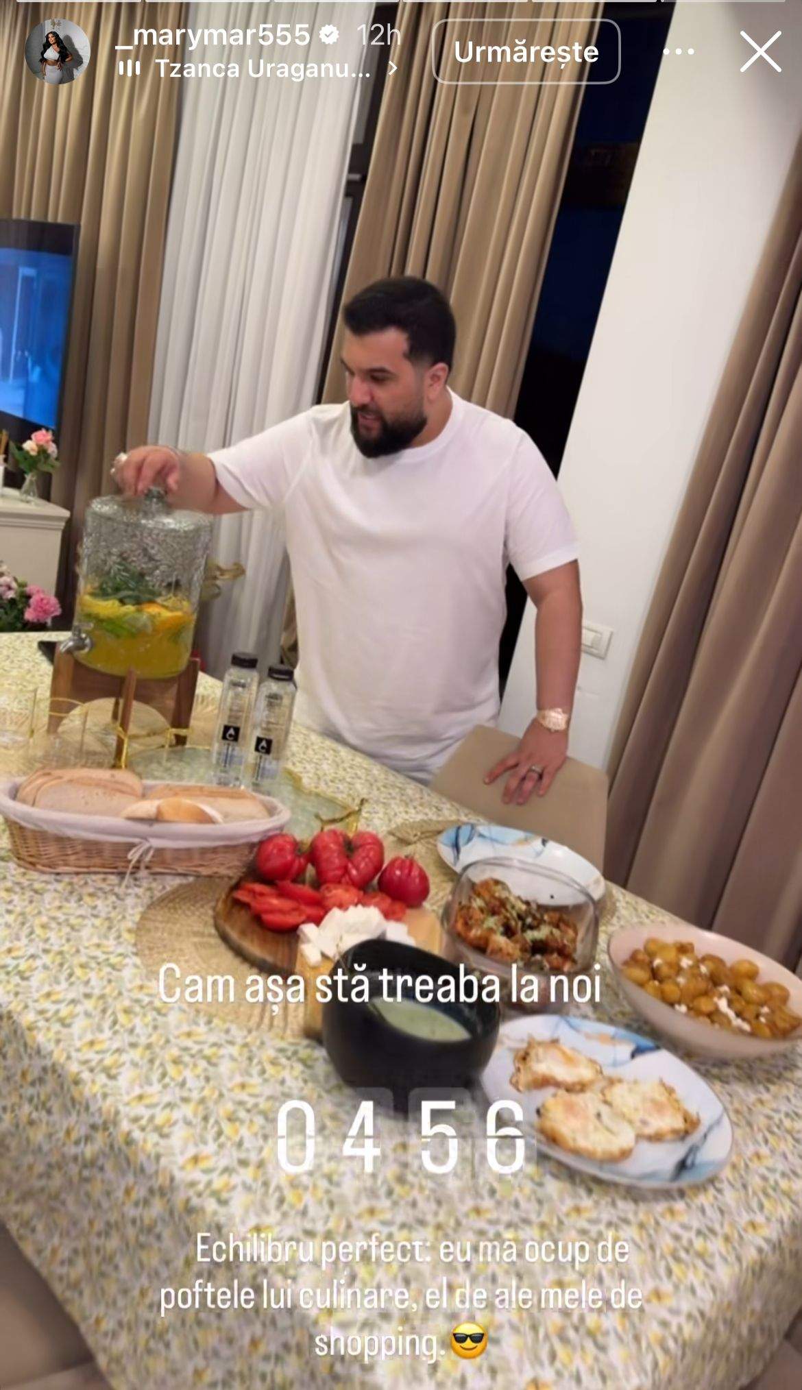 Tzancă Uraganu, la masă