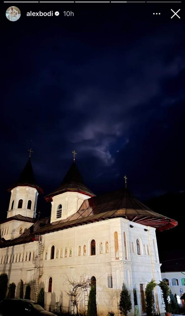 Alex Bodi la mănăstire