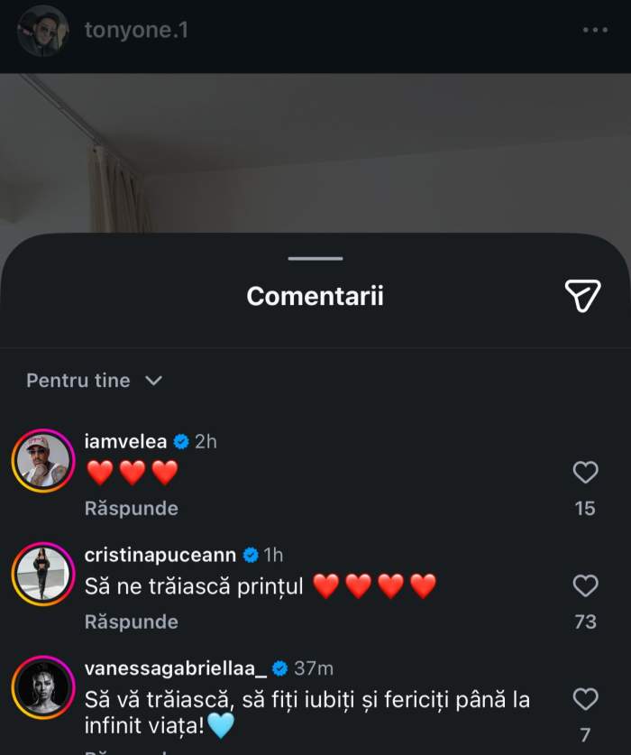 Comentariile de la postarea lui Tony One