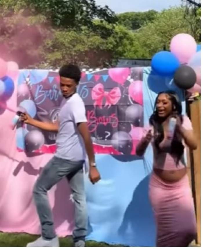 Moment viral la un gender reveal! Reacția tatălui când a aflat că va avea fată a șocat invitații