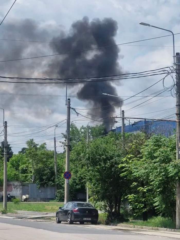 Incendiu la CET Vest