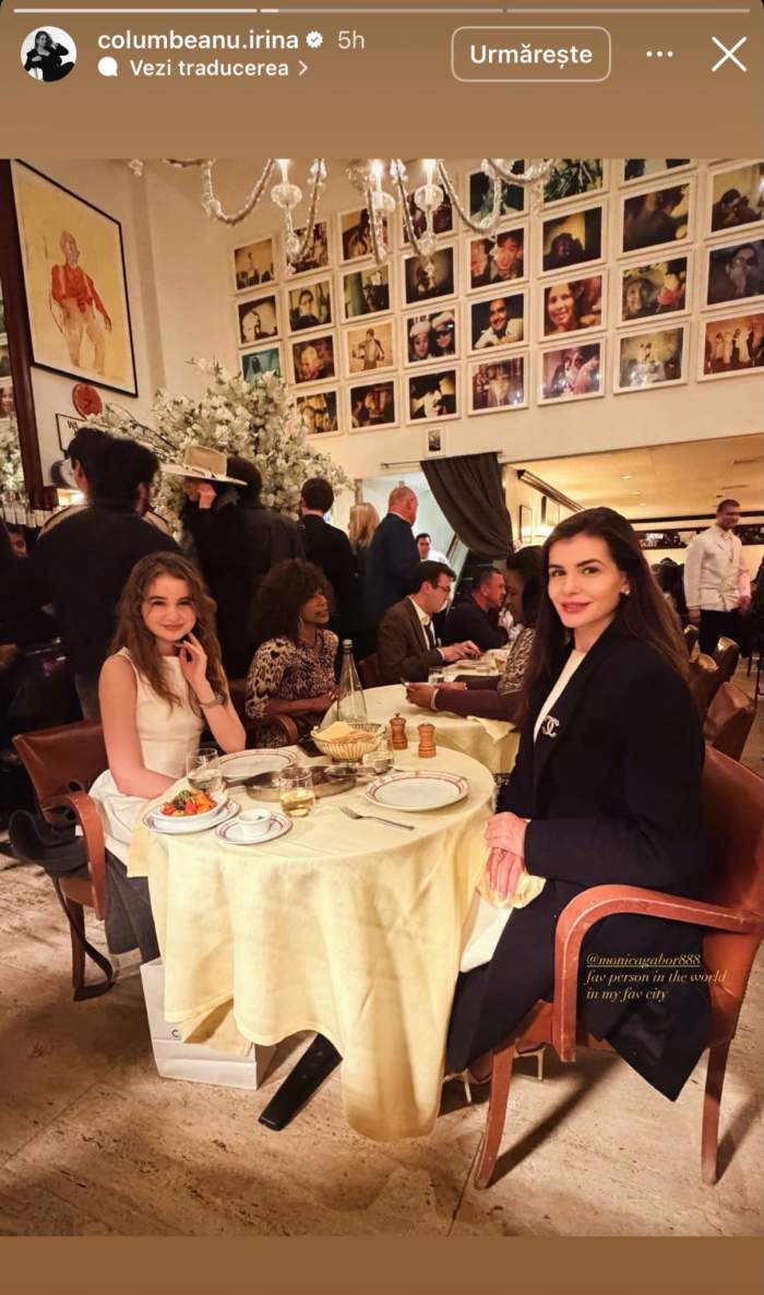 Monica Gabor și-a scos fiica la cină