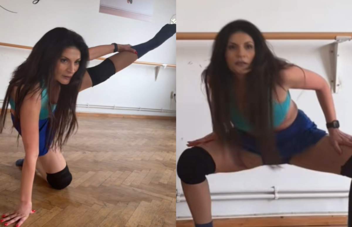 Ioana Ginghină, noi imagini incendiare din sala de dans. Cât de bine se mișcă actrița