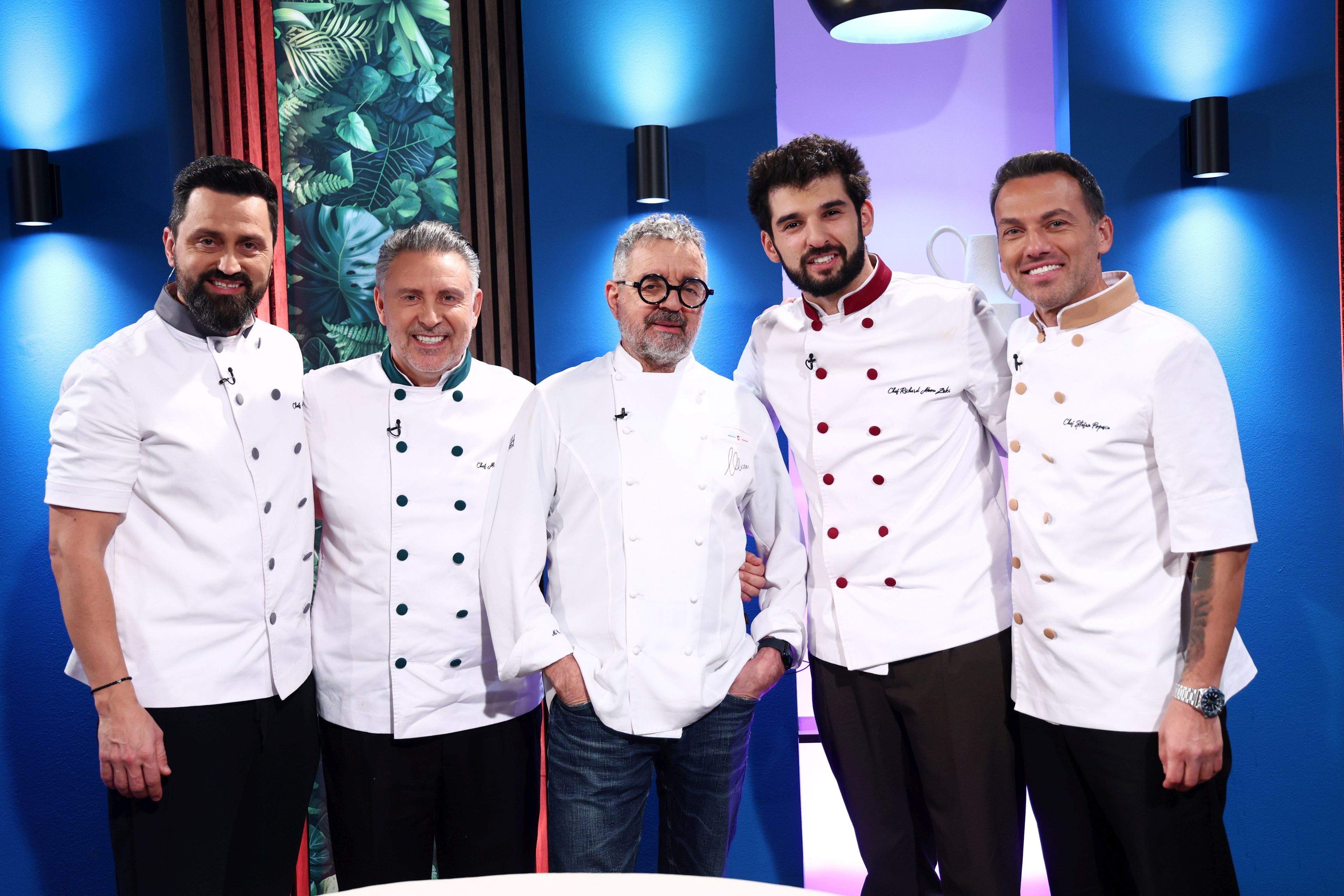Semifinala Chefi la Cuțite: Jurizare-eveniment sub egida maestrului Mauro Uliassi Semifinala Chefi la Cuțite: Jurizare-eveniment sub egida maestrului Mauro Uliassi