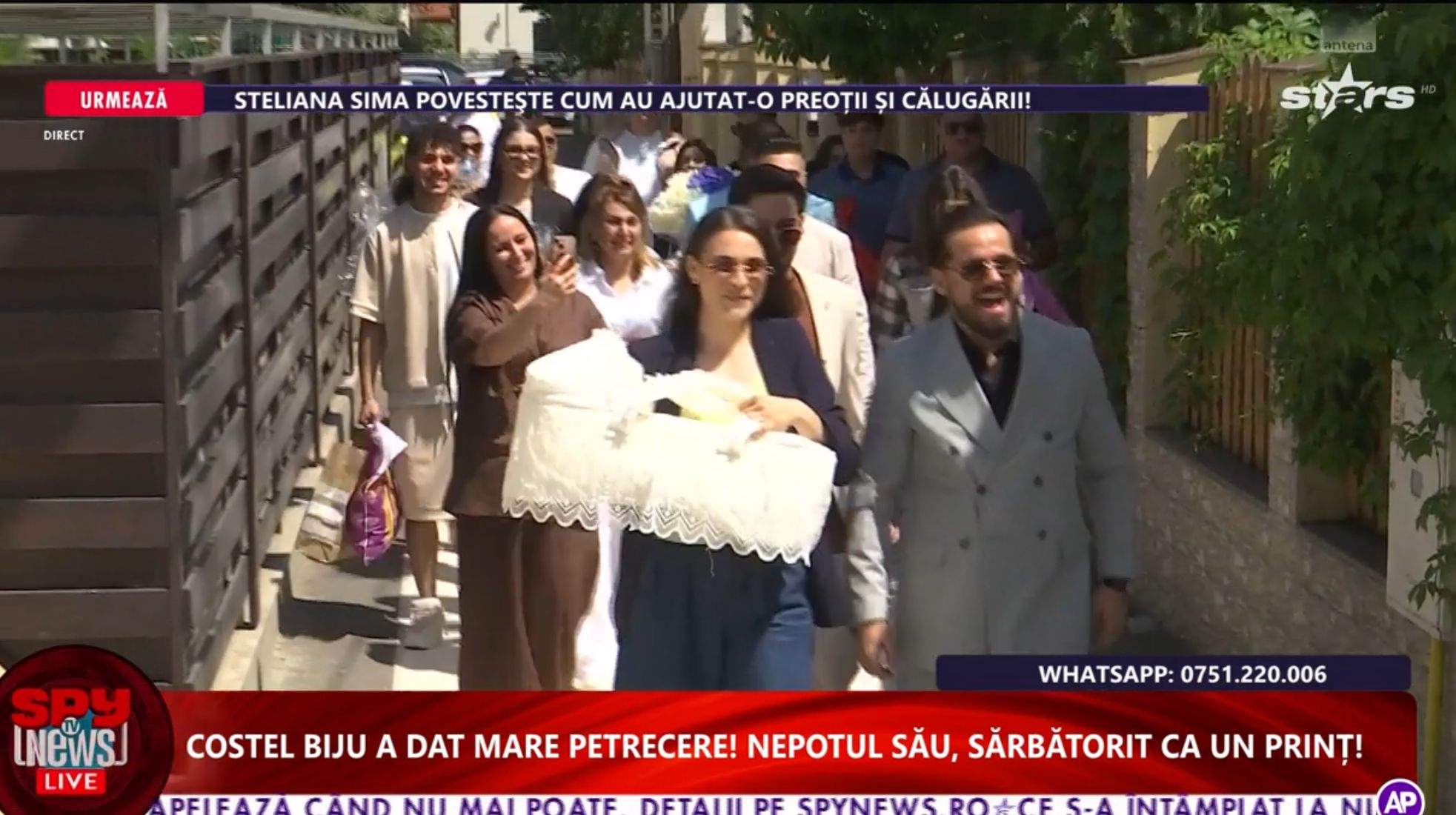 Imagini magistrale de acasă de la Costel Biju! Manelistul a organizat o petrecere fastuoasă pentru primul său nepot