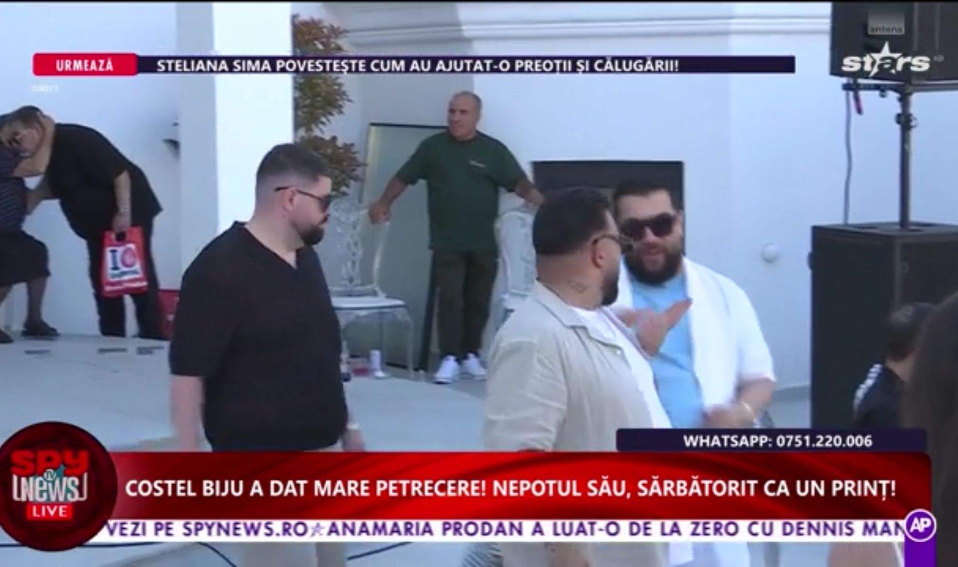 Imagini magistrale de acasă de la Costel Biju! Manelistul a organizat o petrecere fastuoasă pentru primul său nepot