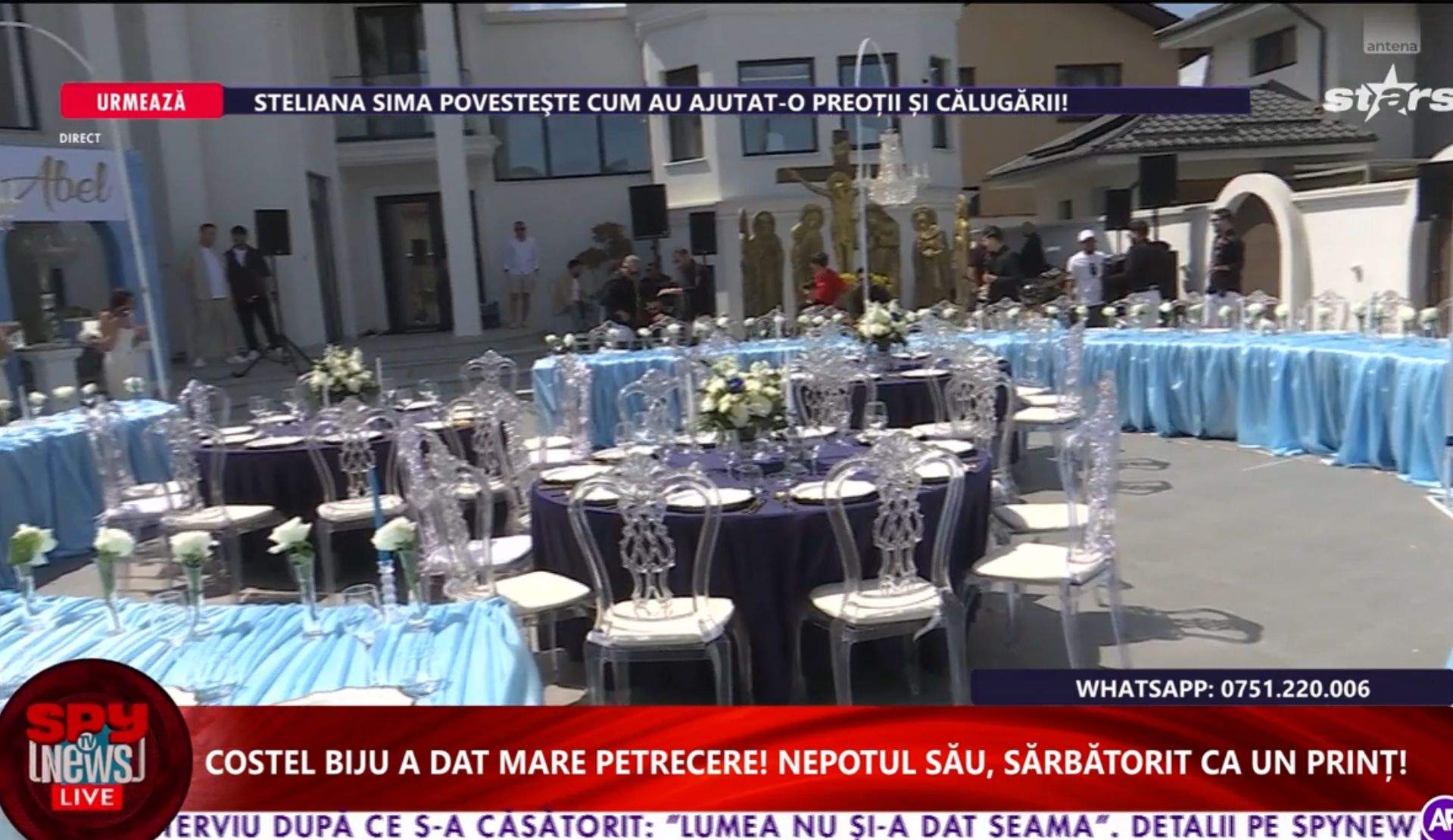 Imagini magistrale de acasă de la Costel Biju! Manelistul a organizat o petrecere fastuoasă pentru primul său nepot
