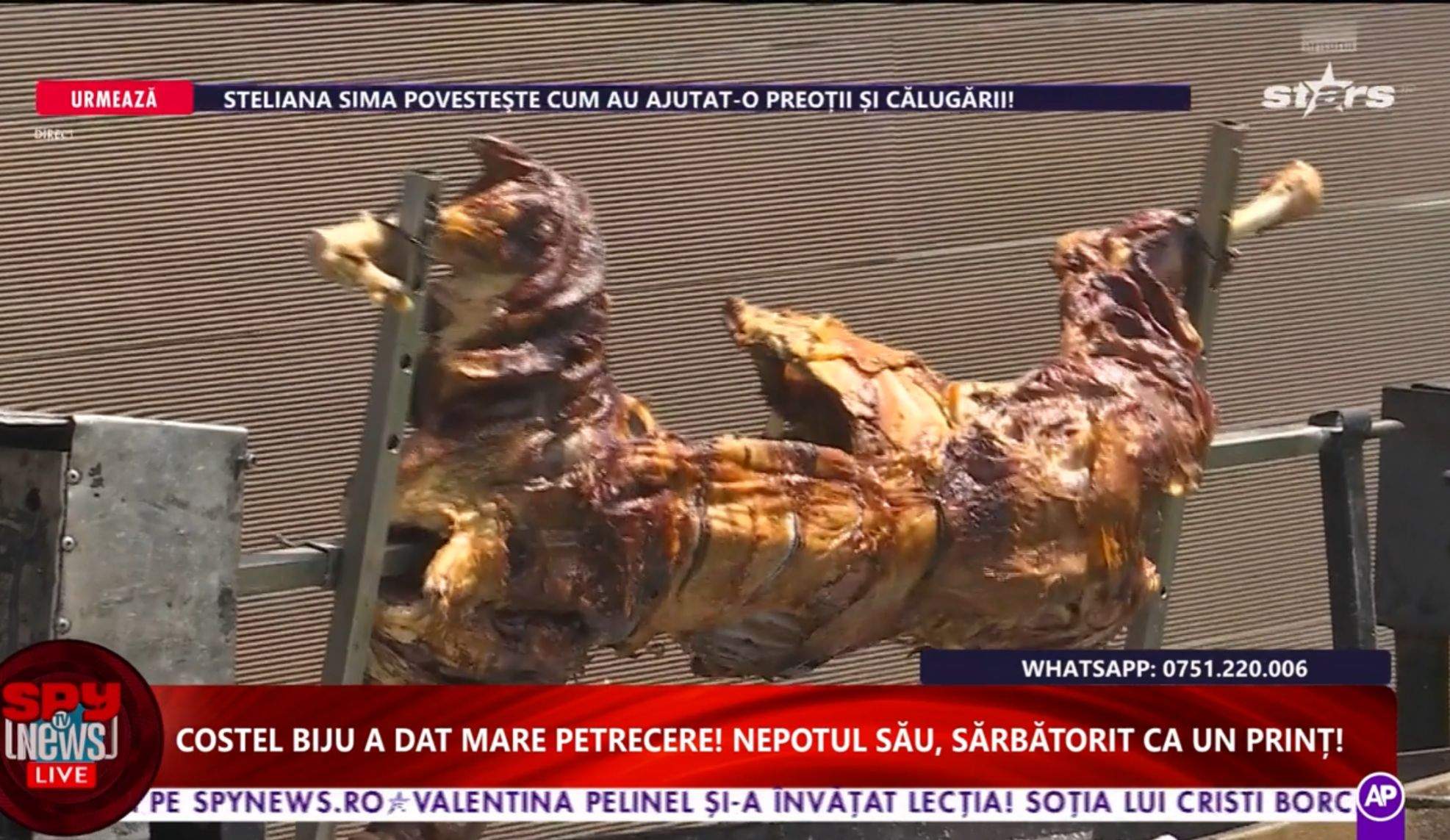 Imagini magistrale de acasă de la Costel Biju! Manelistul a organizat o petrecere fastuoasă pentru primul său nepot