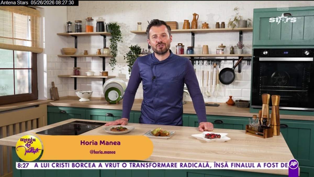 Plăcintă cu spanac şi feta după rețeta lui Chef Horia Manea de la Meniu de Vedetă. Secretul unui preparat ca la carte