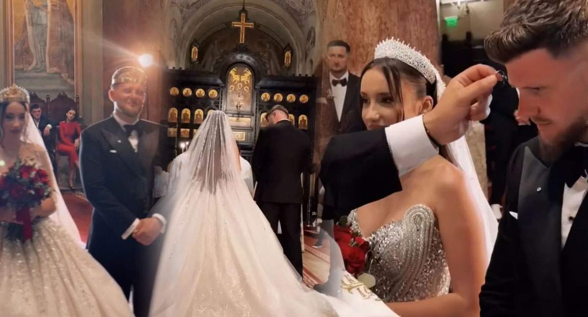Imagini cu Alexandra Cotruș direct din biserică! Cântăreața și soțul ei s-au cununat religios | FOTO