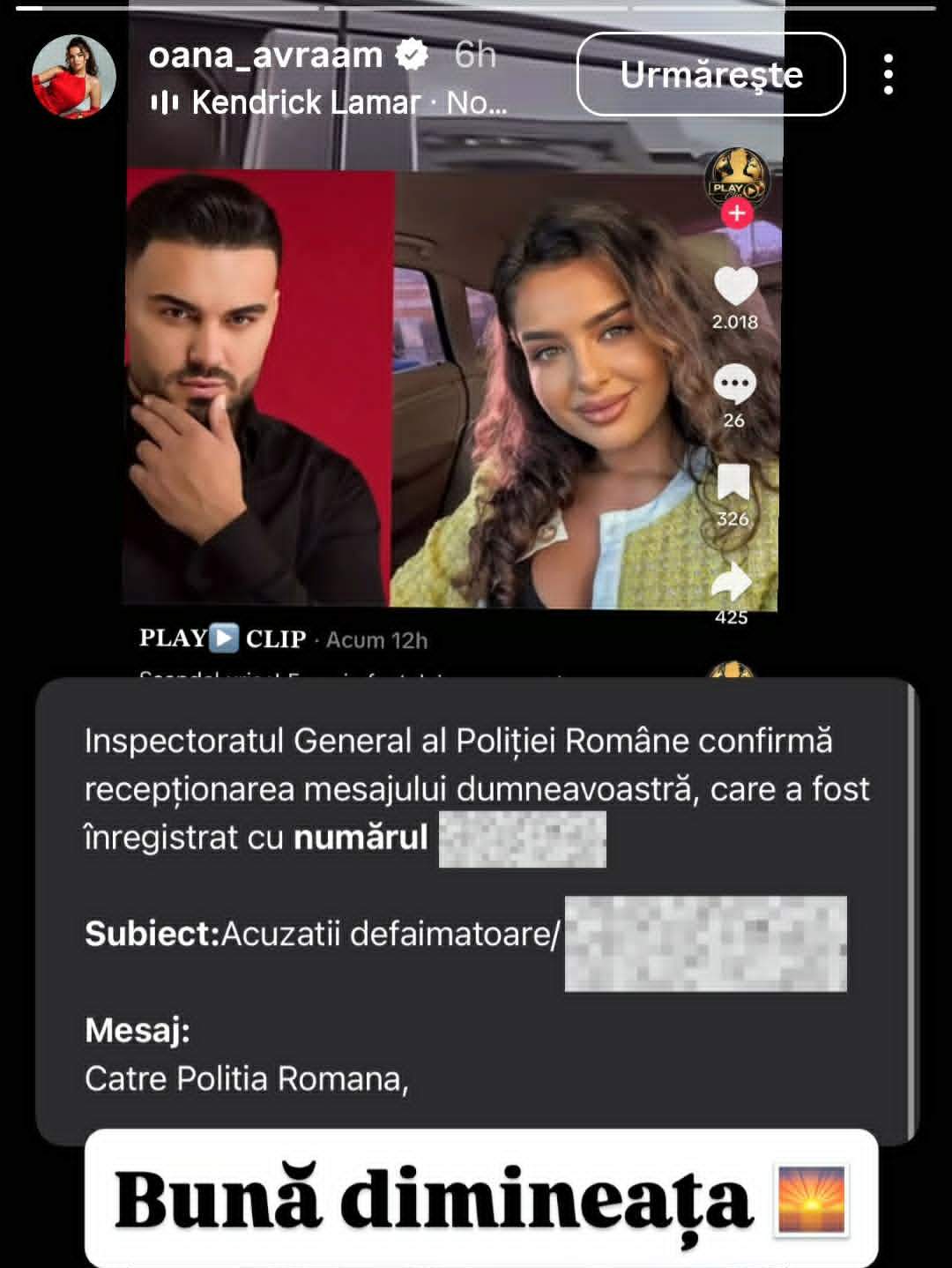 plângere la poliție