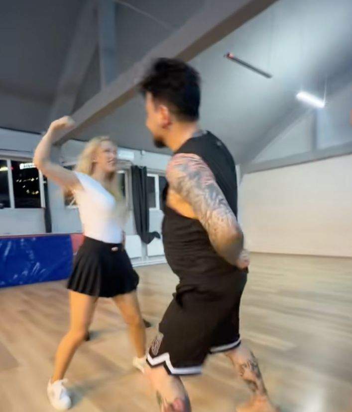 Andreea Bălan și partenerul ei de dans