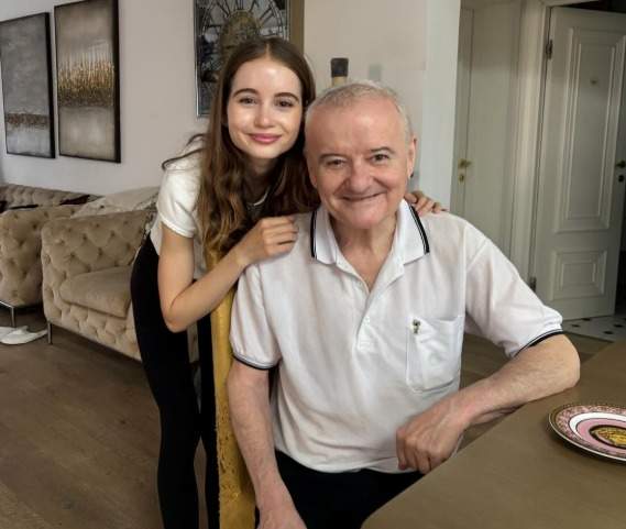 Irina Columbeanu și tatăl său