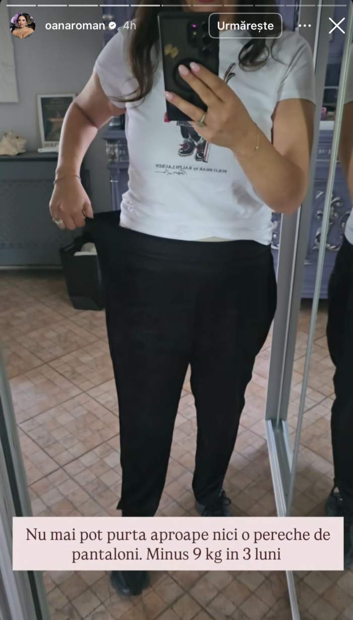 Oana Roman a slăbit