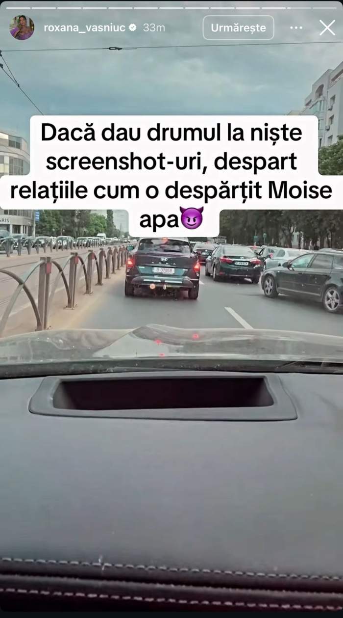Mesajul scris de Roxana Vașniuc
