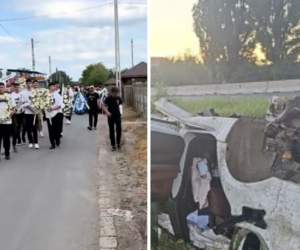 Imaginile care îți sfâșie inima! Tânărul de 19 ani care a murit în accidentul din Brăila, condus pe ultimul drum