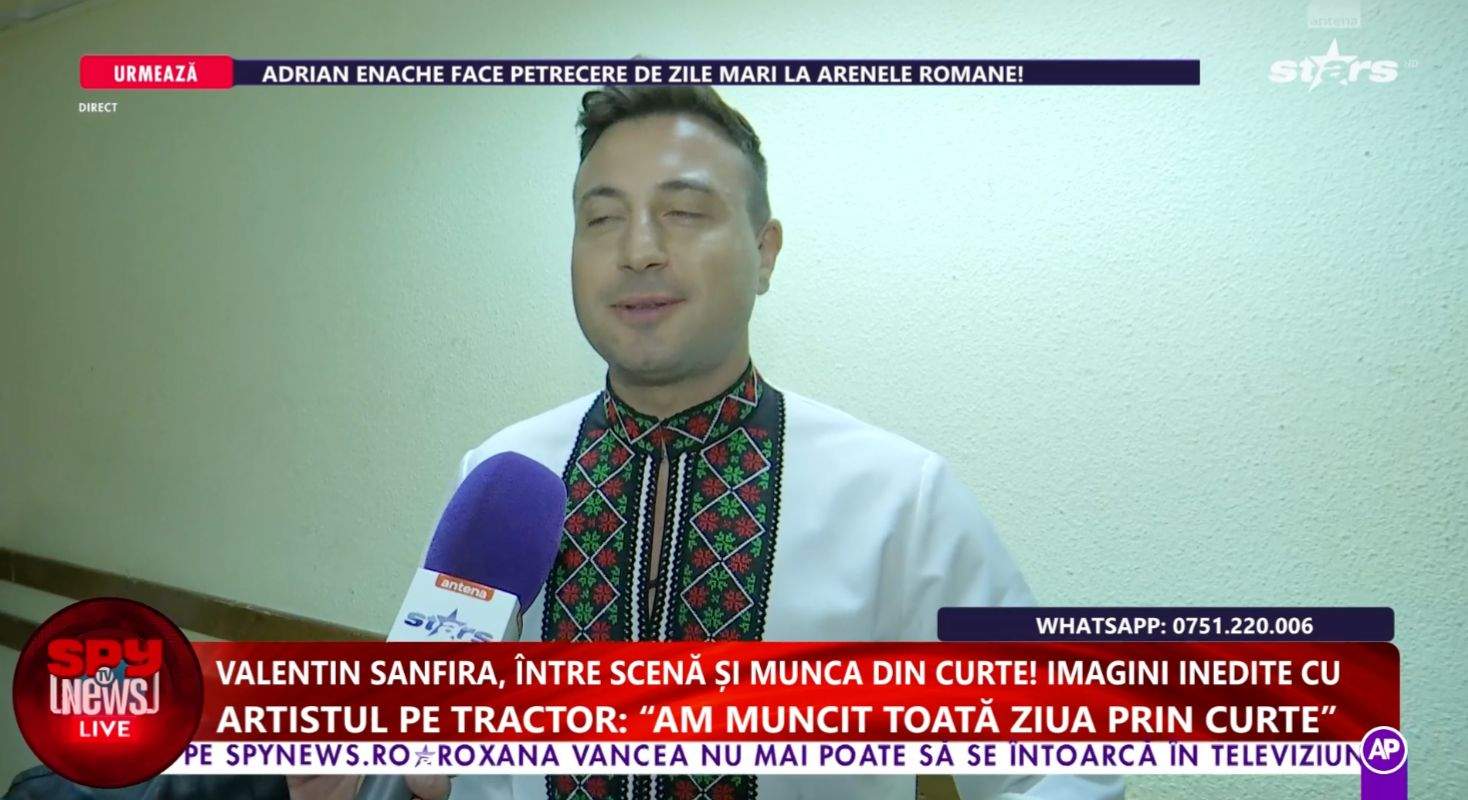 Valentin Sanfira, interviu pentru Spynews TV