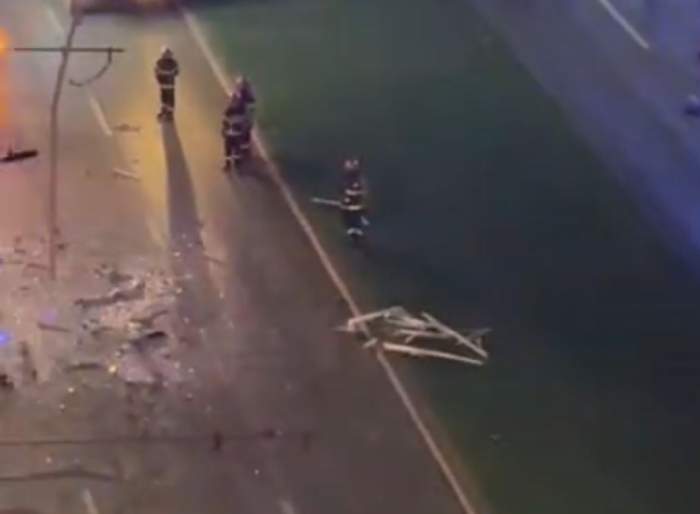 Clipe de groază în Galați, după ce o dronă rusească a căzut peste un bloc. Martorii, în stare de șoc: „Suntem speriați”