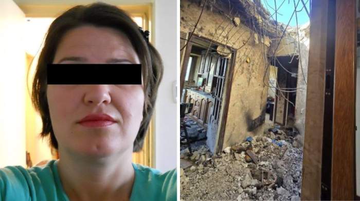Colaj cu victima exploziei din Galați și casa ei