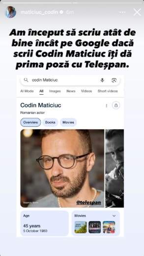Ce poză apare pe Google când tastezi Codin Maticiuc. Influencerul a rămas mască