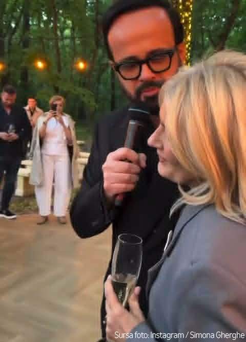Imagini de senzație de la ziua Sandrei Stoicescu! Mihai Gâdea i-a cântat live | VIDEO